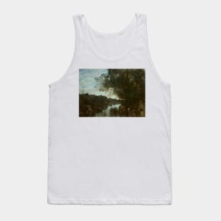 Souvenir of the Environs of Lake Nemi by Jean-Baptiste-Camille Corot Tank Top